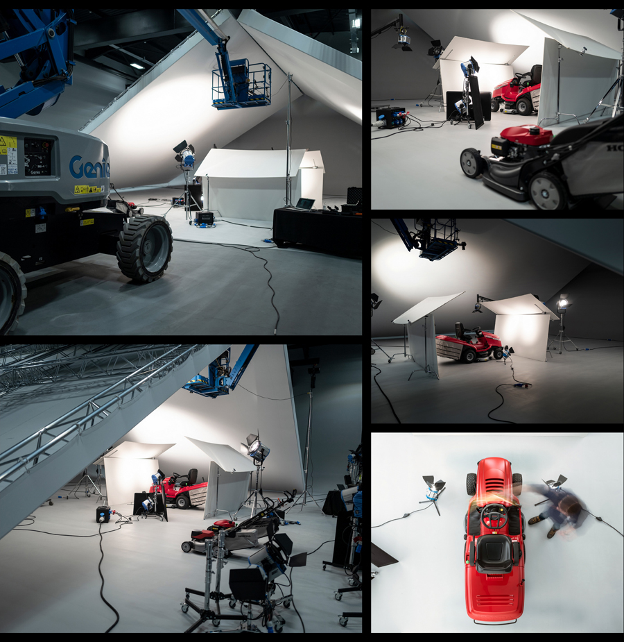 honda, lawnmower, product photography, studio photography, commercial photography, tim wallace