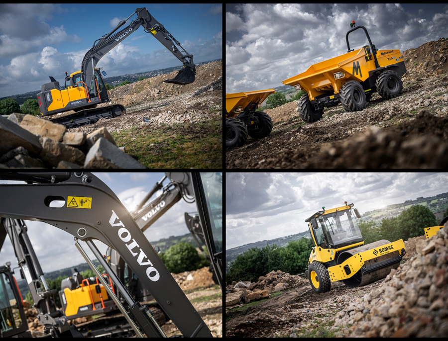 Plant Hire heavy machinery photography for Chippindale Plant Hire