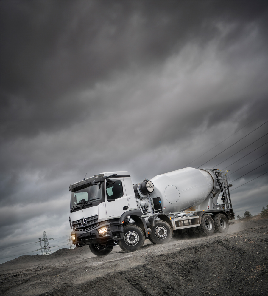 truck photography, location photography, concrete mixer, tim wallace
